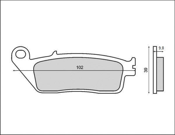 BRENTA brzdové destičky KH196 (organické)