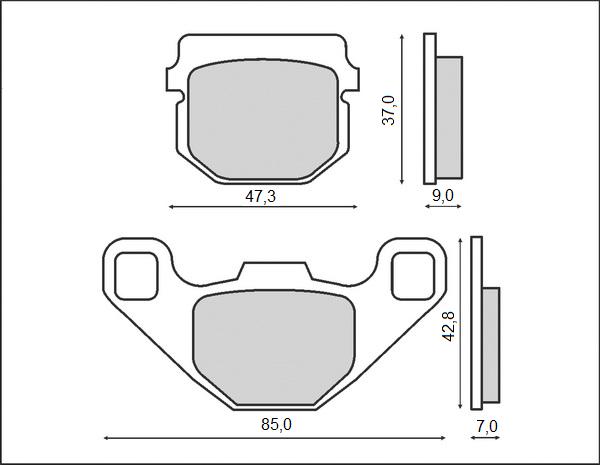 Brake pads BRENTA BR3074