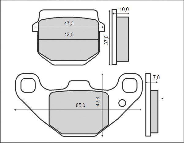 Brake pads BRENTA BR3075