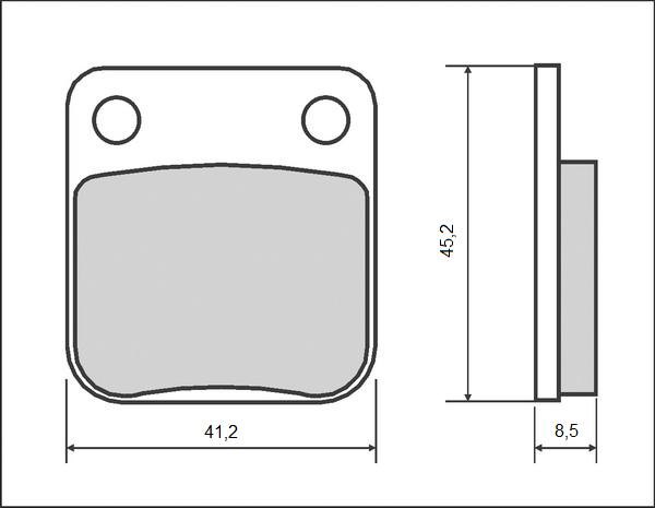 BRENTA brzdové destičky KH054 / KH257 (organické)