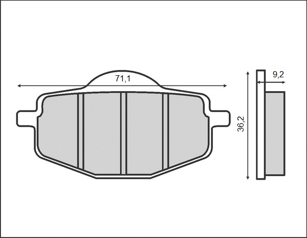 BRENTA brzdové destičky KH101 (organické)