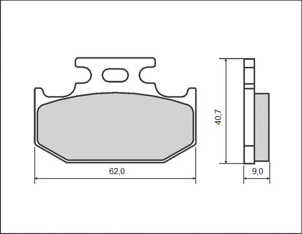 BRENTA brzdové destičky KH152 (organické)
