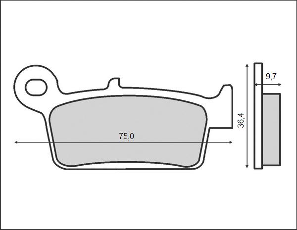 BRENTA brzdové destičky KH131 (organické)