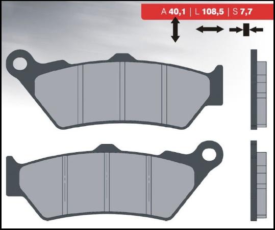 BRENTA brake pads KH209 (organic) (BR3090)