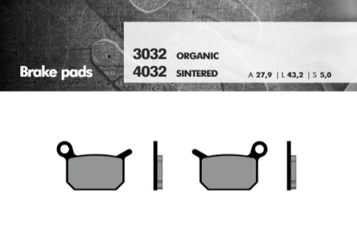 BRENTA brzdové destičky KH325 sintrované barva zlatá (KTM SX 50/65) (FT 4032) (BRENTA brzdové destičky KH325 sintrované barva zlatá (KTM SX 50/65))