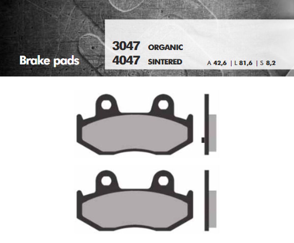 Brake pads BRENTA BR4047