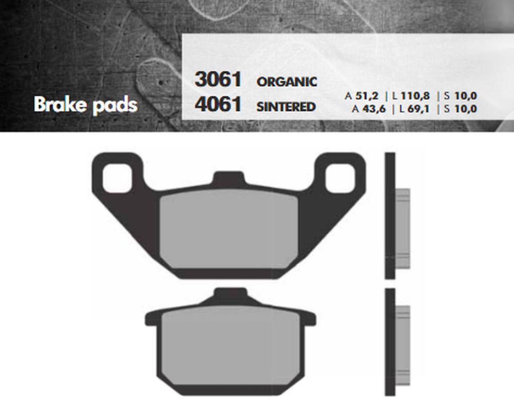 BRENTA brzdové destičky KH85 sintrované barva zlatá (FT 4061)