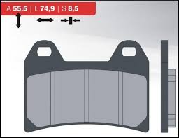 BRENTA brzdové destičky KH244 sintrované barva zlatá (FT 4093)