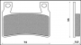BRENTA brake pads KH265 / KH296 sinteredcolour gold - replaced by ft 4121 (ft 4112) (BR4112)