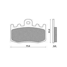 BRENTA brake pads KH335 sinteredcolour gold (ft 4123) (BR4123)