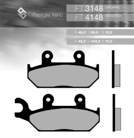 Brake pads BRENTA BR4148