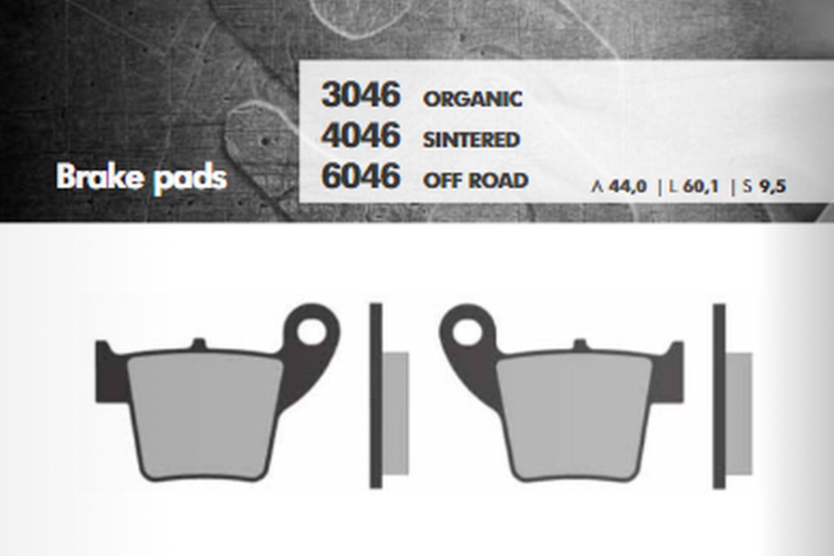 BRENTA brake pads KH346 sinteredcolour gold off road HONDA cr/crf rear(ft 6046) (BR6046)