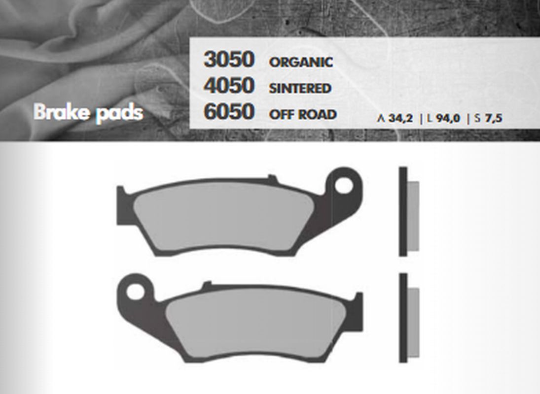 BRENTA brake pads KH185 sinteredcolour gold off road cr/crf/kx/kxf/rm/rmz/yz/yzf front (ft 6050) (BR6050)