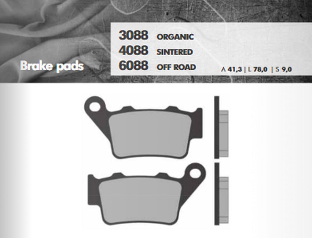 BRENTA brake pads KH208 / KH213 sinteredcolour gold off road rearcalipers brembo (ft 6088) (BR6088)