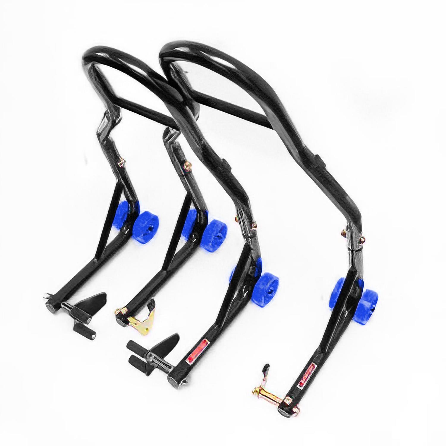 Levně BIKETEC stojan na zvedák motocyklu BIKER X (přední/zadní) typ-V (válečky) komplet (BIKETEC stojan na zvedák motocyklu BIKER X (přední/zadní) typ-V)