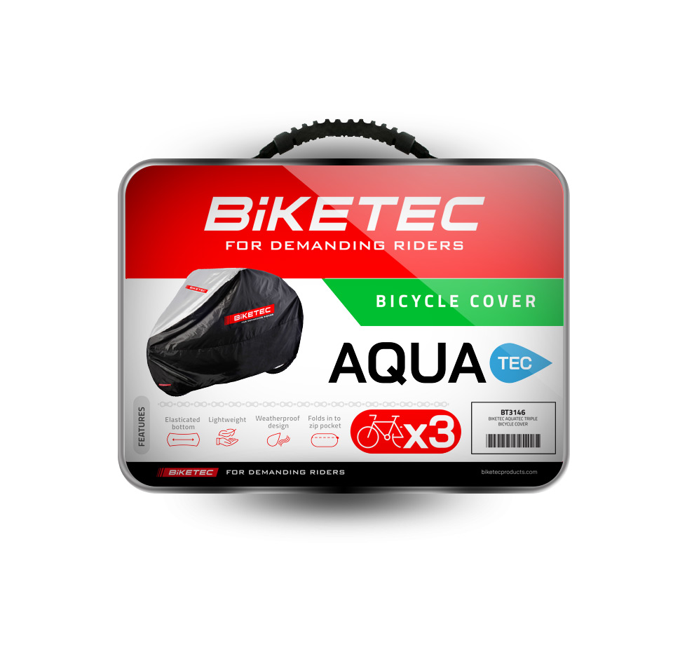 Levně BIKETEC voděodolný potah AQUATEC na tři jízdní kola barva černá/šedý rozměr univerzální (BIKETEC voděodolný potah AQUATEC na tři jízdní kola barva)