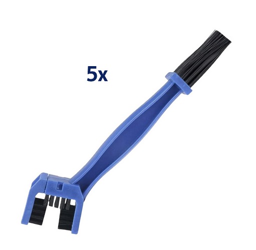 Levně BIKETEC sada 5 kusůkartáče na čištění řetězu 25,6cm X 6cm X 3,2cm barva světle modrá (BIKETEC sada 5 kusůkartáče na čištění řetězu 25,6cm X 6cm X)