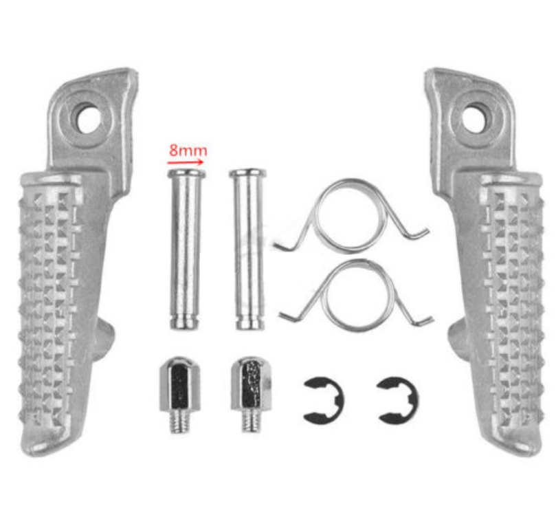 Set of footrests completeby fixing BIKETEC PARTS BTFR001