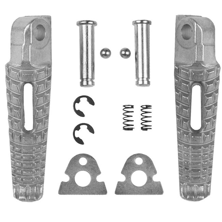 BIKETEC PARTS sada stupaček pasažéra kompletní s upevněním SUZUKI GSXR 600/750 06-14, GSXR 1000 05-14, B-KING 08-13 barva stříbrná