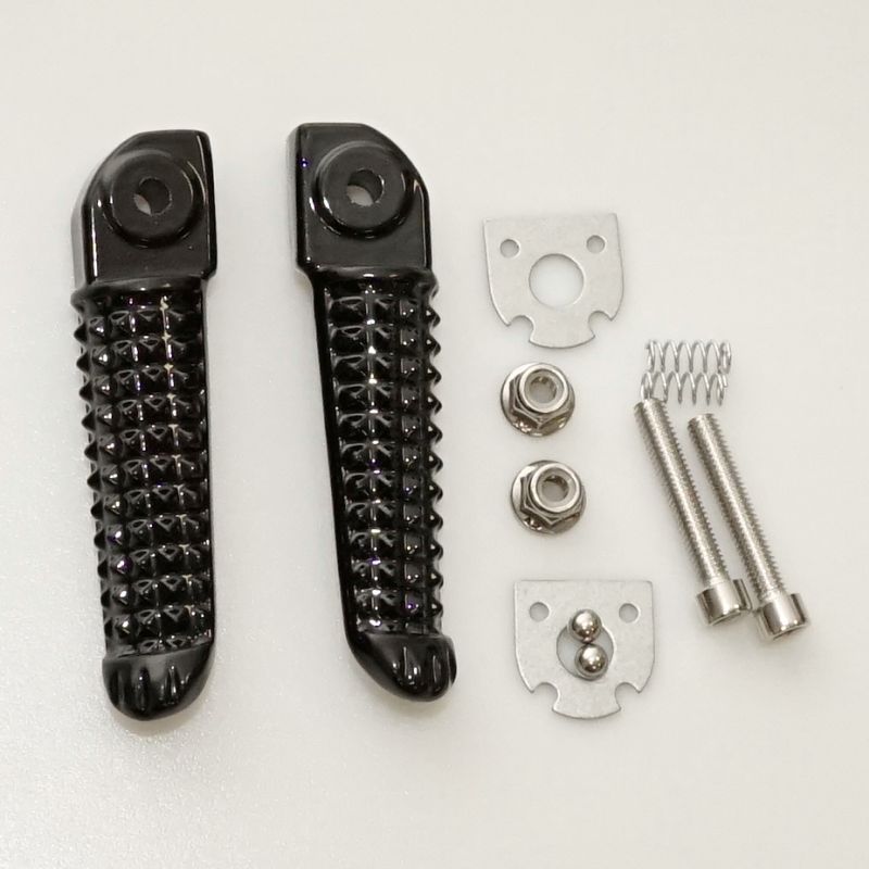 Set of footrests passenger completeby fixing BIKETEC PARTS BTFR013