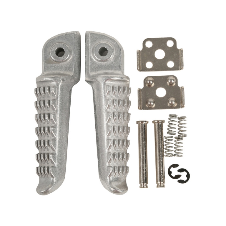 BIKETEC PARTS sada stupaček pasažéra kompletní s upevněním KAWASAKI ZX-6R NINJA 98-13, ZX 636 03-06, s 750 04-12, s 1000 03-13, s 1000SX 11-13, GTR 1400 / ER6 06-13, ZX-10R 04-13 barva stříbrná