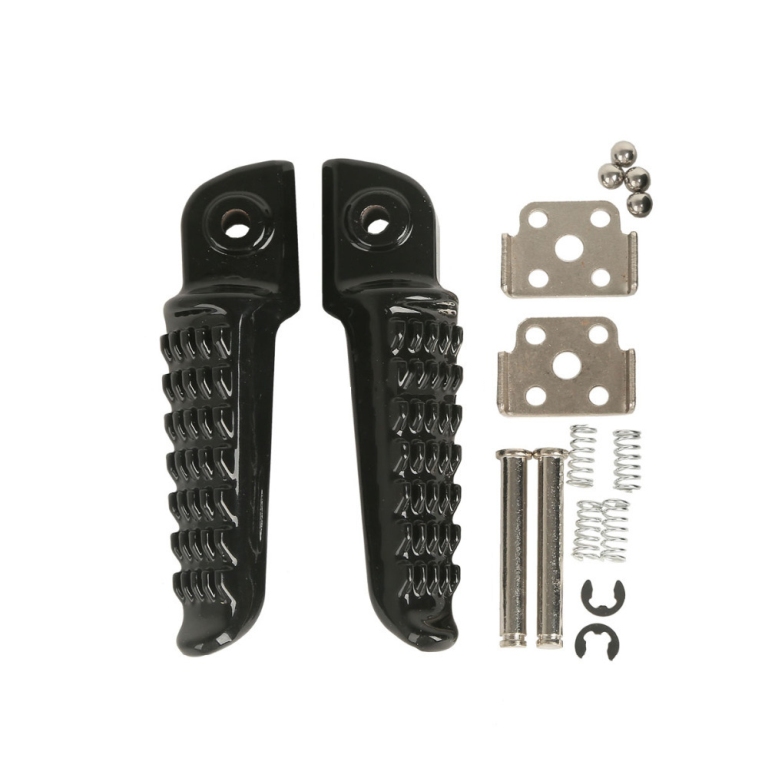 BIKETEC PARTS sada stupaček pasažéra kompletní s upevněním KAWASAKI ZX-6R NINJA 98-13, ZX 636 03-06, s 750 04-12, s 1000 03-13, s 1000SX 11-13, GTR 1400 / ER6 06-13, ZX-10R 04-13 barva černá