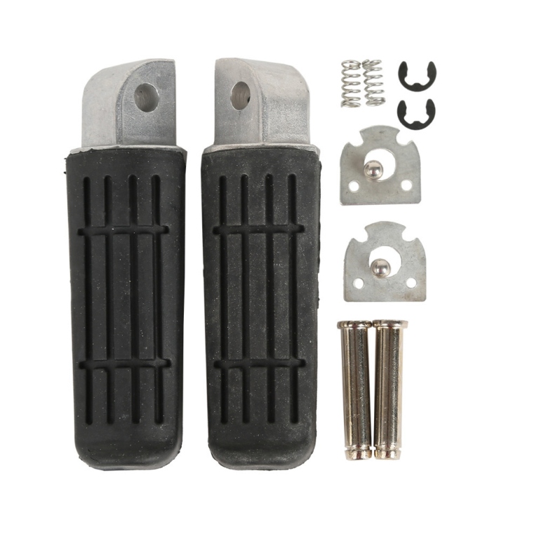 Set of footrests passenger completeby fixing BIKETEC PARTS BTFR034