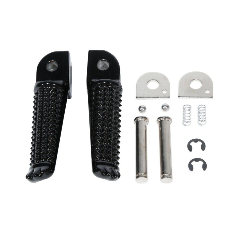 BIKETEC PARTS sada stupaček pasažéra kompletní s upevněním YAMAHA YZF R198-99, FZS 600 FAZER/YZF 600R 97-03, TRX 850 96-00, TDR 125 96-00, XJR 400 93-08 barva stříbrná