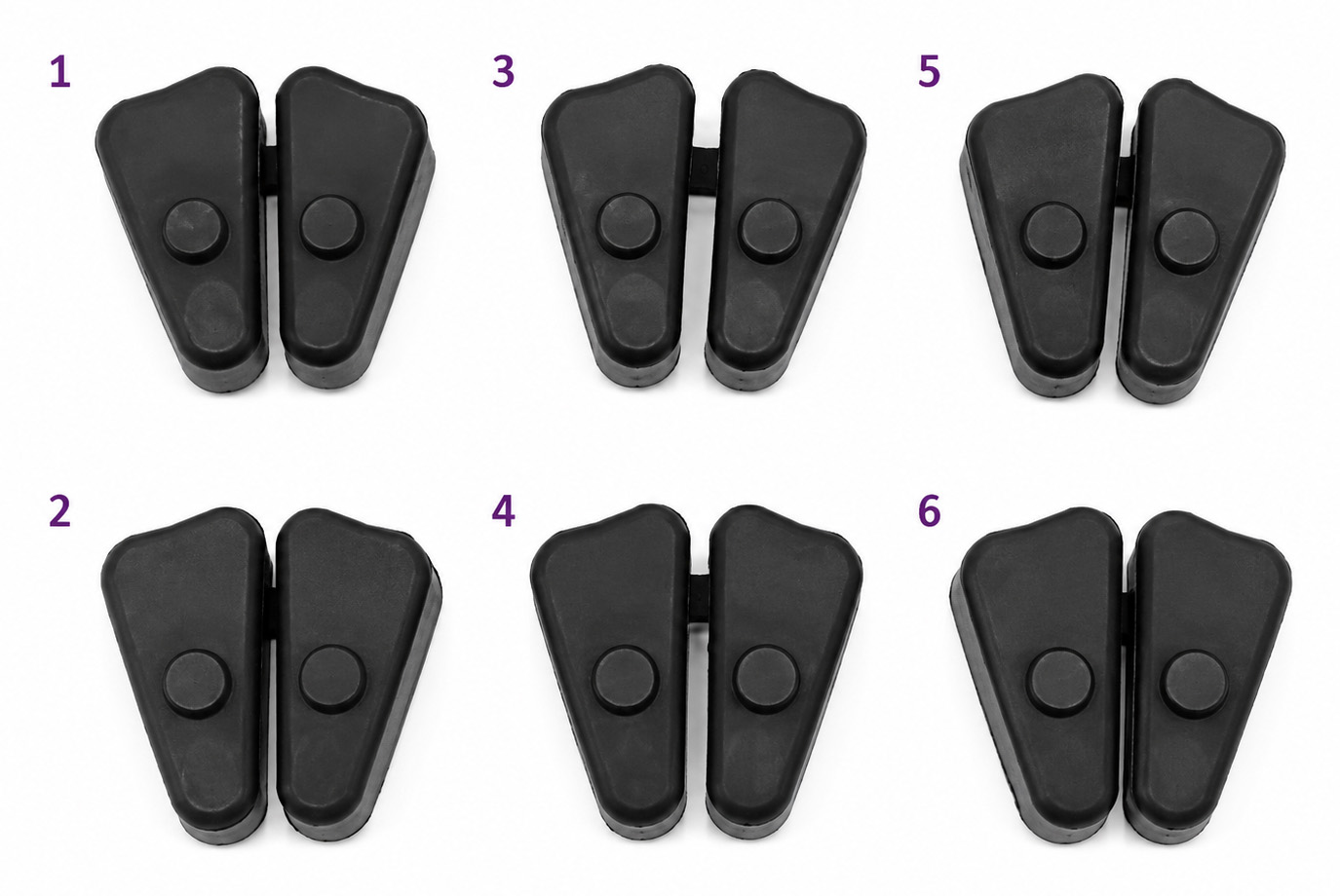 BIKETEC SADA GUMOVÝCH DORAZŮ UNAŠEČE HONDA CBR 600 F4/CBR 600RR/CBR 929/CBR 954/CBR 1000RR/VTR 1000