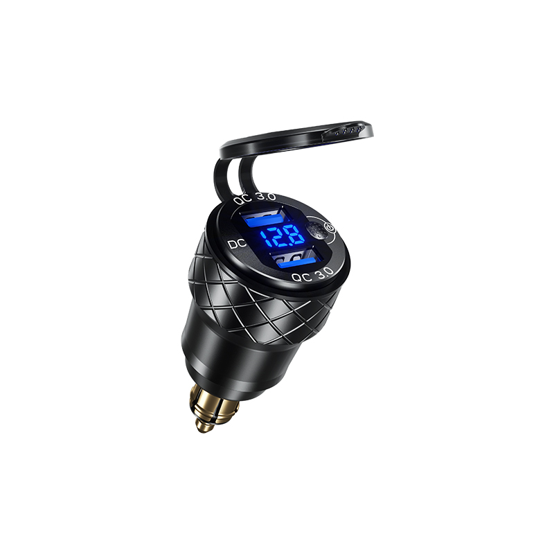 Levně BIKETEC PRO motocyklová zásuvka DIN 2X USB-A 3.0 s voltmetrem BMW / TRIUMPH (EL) (BIKETEC PRO motocyklová zásuvka DIN 2X USB-A 3.0 s voltmetrem BMW /)