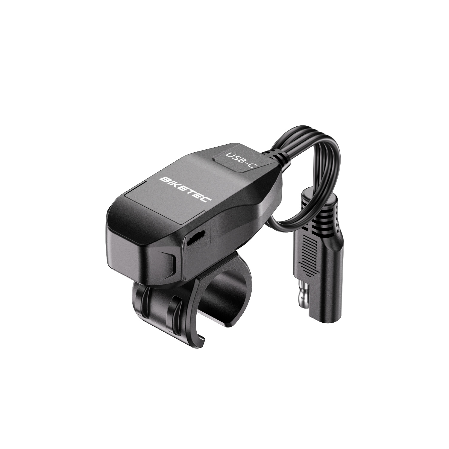 Levně BIKETEC PRO motocyklová zásuvka USB-C montované na řídítka (konektor SAE) (EL) (BIKETEC PRO motocyklová zásuvka USB-C montované na řídítka (konektor)