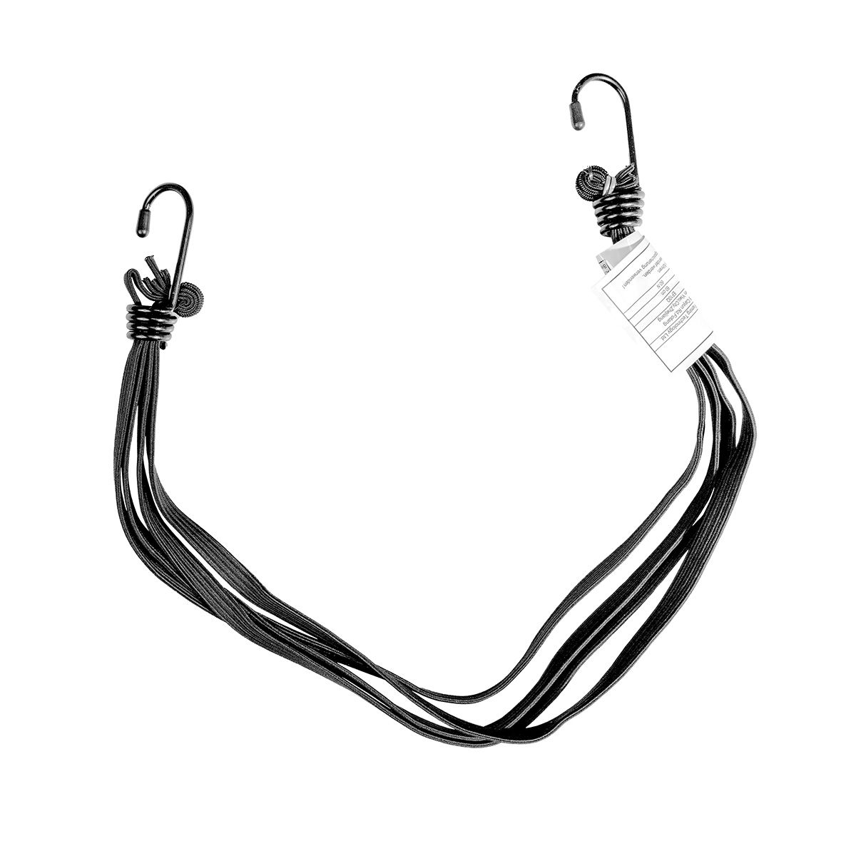 BIKETEC popruh na zavazadla 4-WIĄZKOWA (pružný) 60cm, barva černá