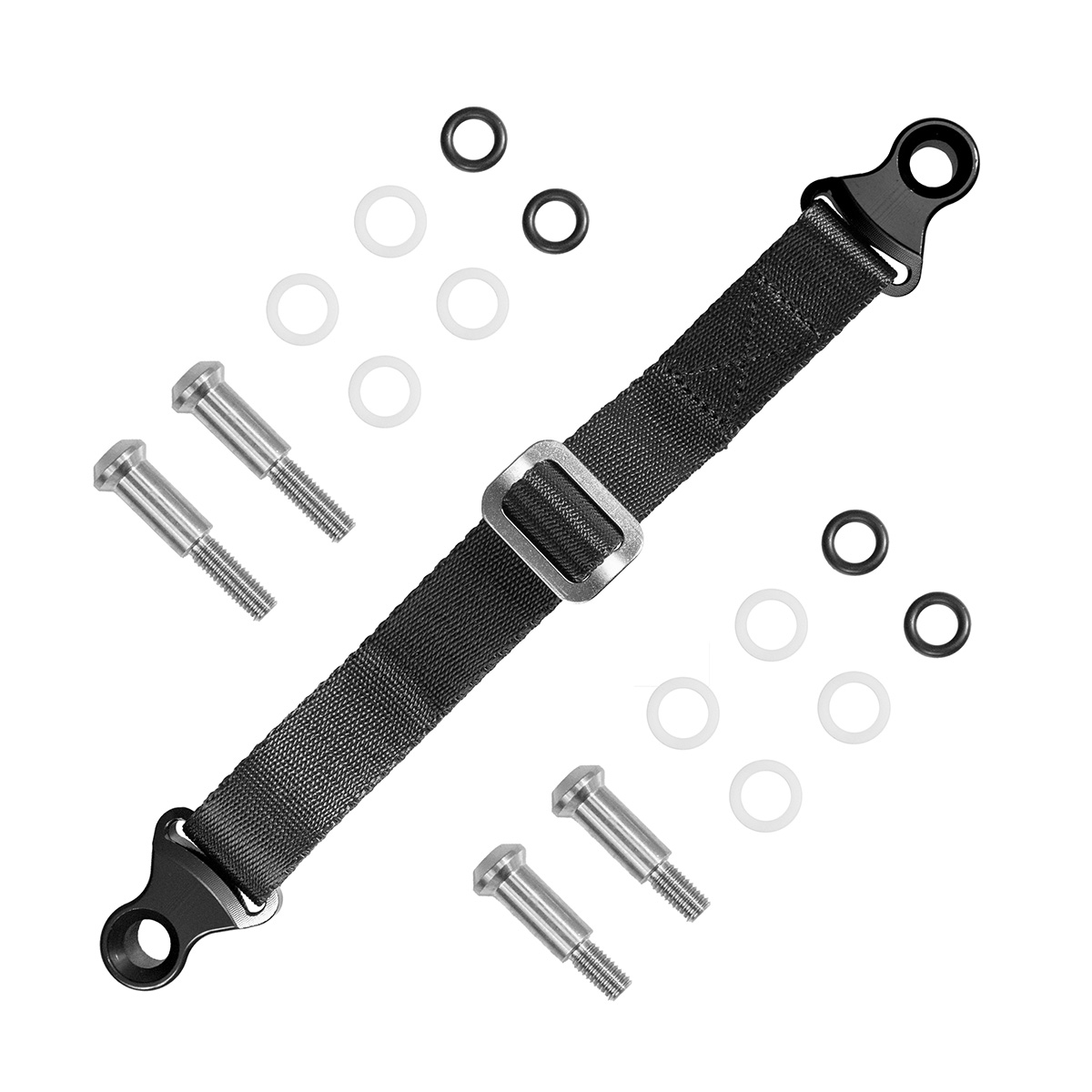 Levně BIKETEC PAS (pásek) TEKSzadní pro vytažení motocyklu do motocykly japonských 2 komplety šroub délkaUŻSZE i KRÓTSZE 350mm X 2,5mm X 25mm barva