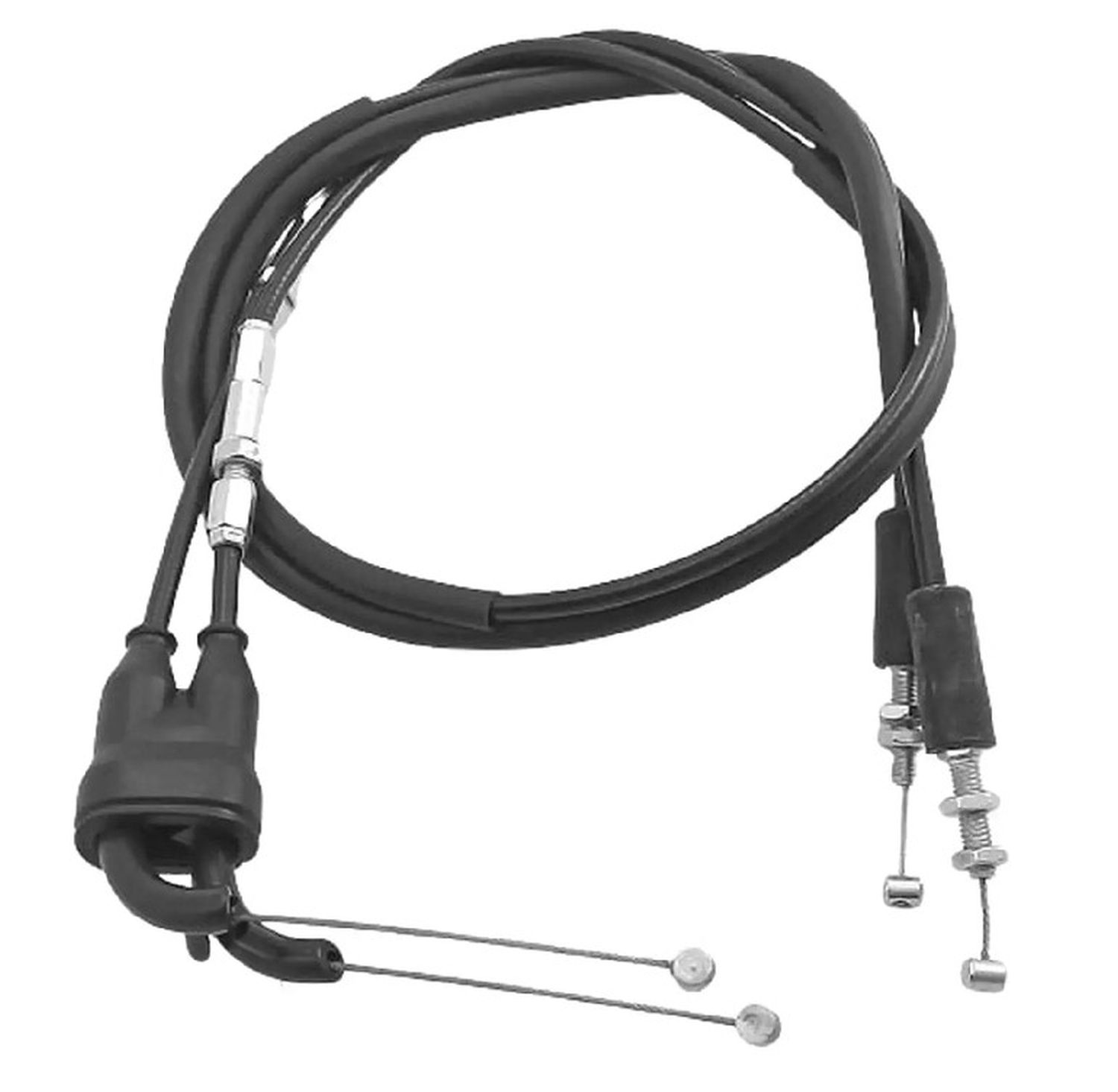 BIKETEC lanko plynu komplet kabelů 2 kusy KTM 690 DUKE 08-13, 690 ENDURO 08-13, 690 SUPERMOTO 07-13, 75002091000 (BIKETEC lanko plynu komplet kabelů)