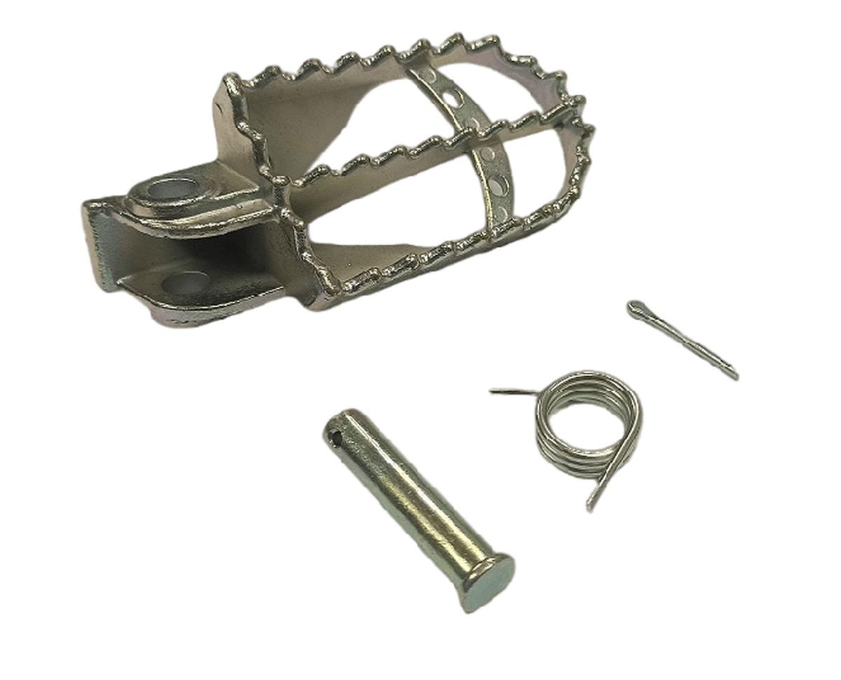 BUZZETTI PODnoha pravá strana PEGI KTM LC/EXC/SX/SMR ( nerez v kompletu s montážní sadou 1 pružina, 1 čep, 1 podložka, 1 závlačka) (BUZZETTI PODnoha)