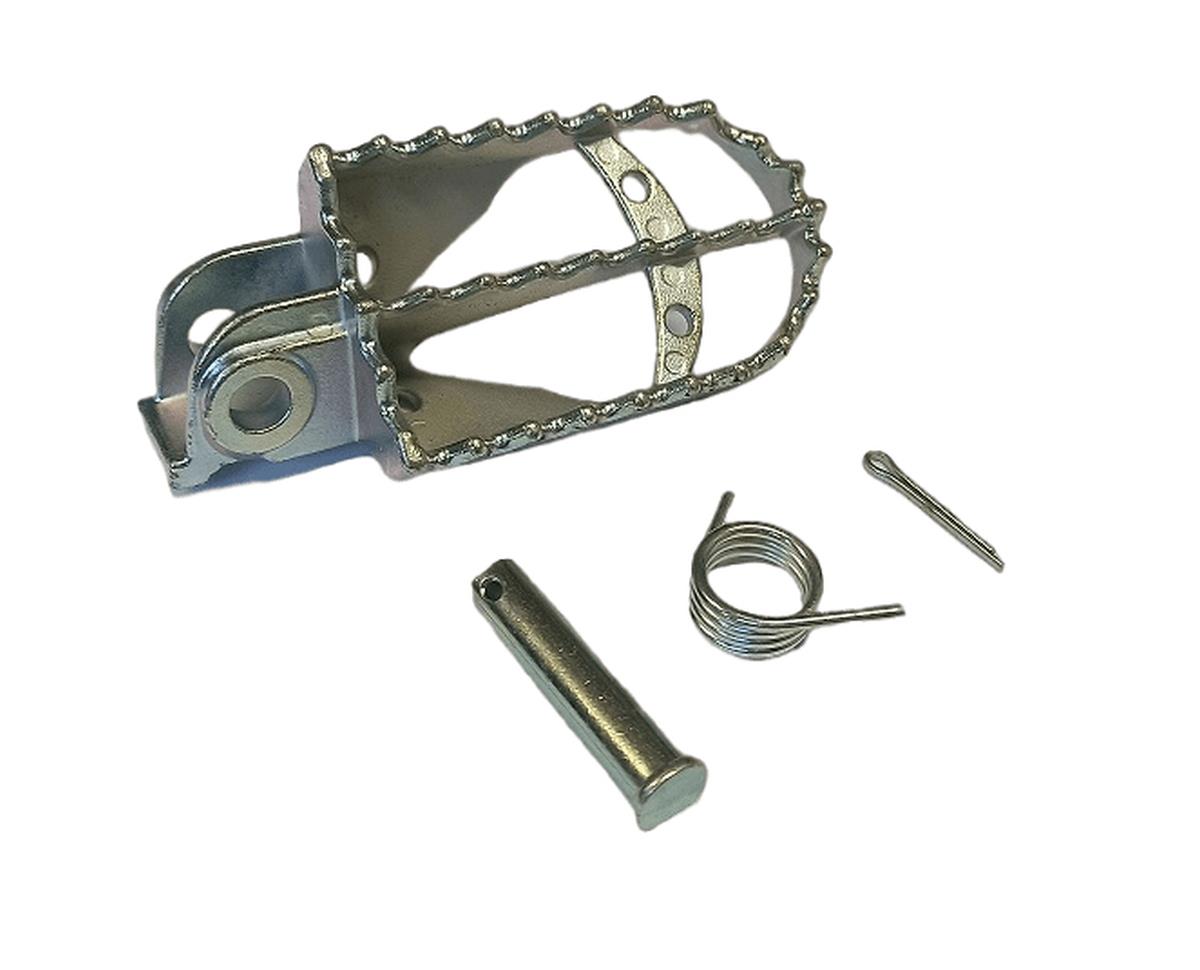 BUZZETTI PODnoha levá strana PEGI KTM LC/EXC/SX/SMR ( nerez v kompletu s montážní sadou 1 pružina, 1 čep, 1 podložka, 1 závlačka) (BUZZETTI PODnoha)