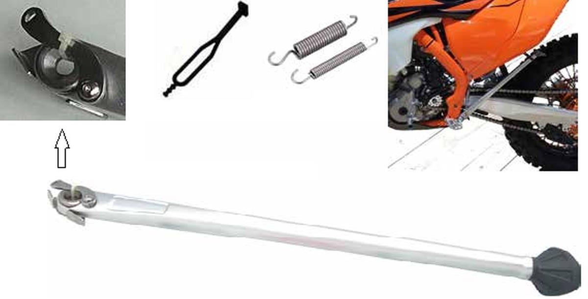 BUZZETTI stojan KTM EXC/EXCF 17-20, HUSQVARNA FE/FX/TE 17-20 barva stříbrná (hliníková) (79003023044)