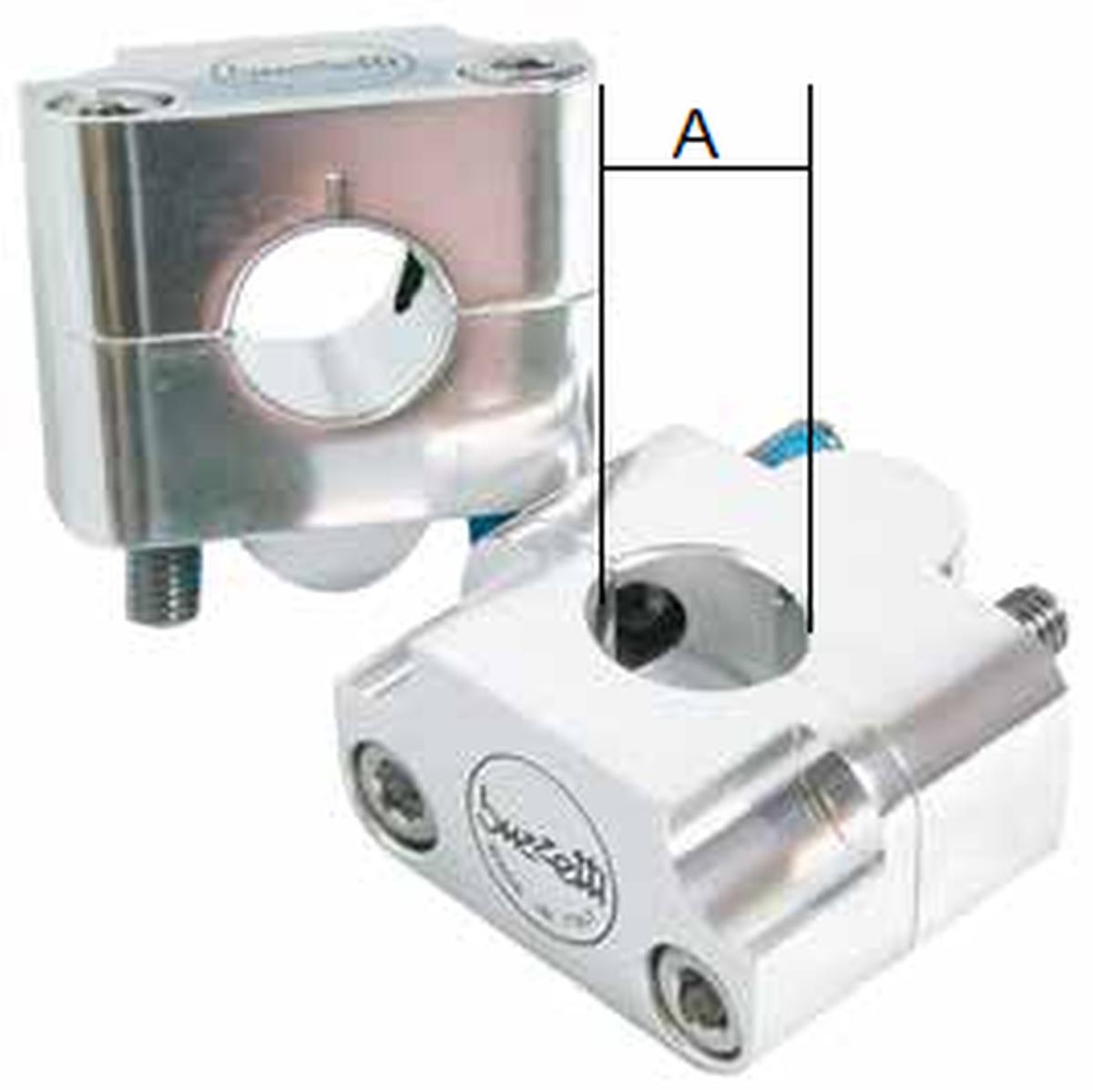 Levně BUZZETTI montáž / redukce / zvýšení řídítka s 22mm na 28mm barva stříbrná (BUZZETTI montáž / redukce / zvýšení řídítka s 22mm na 28mm barva stříbrná)