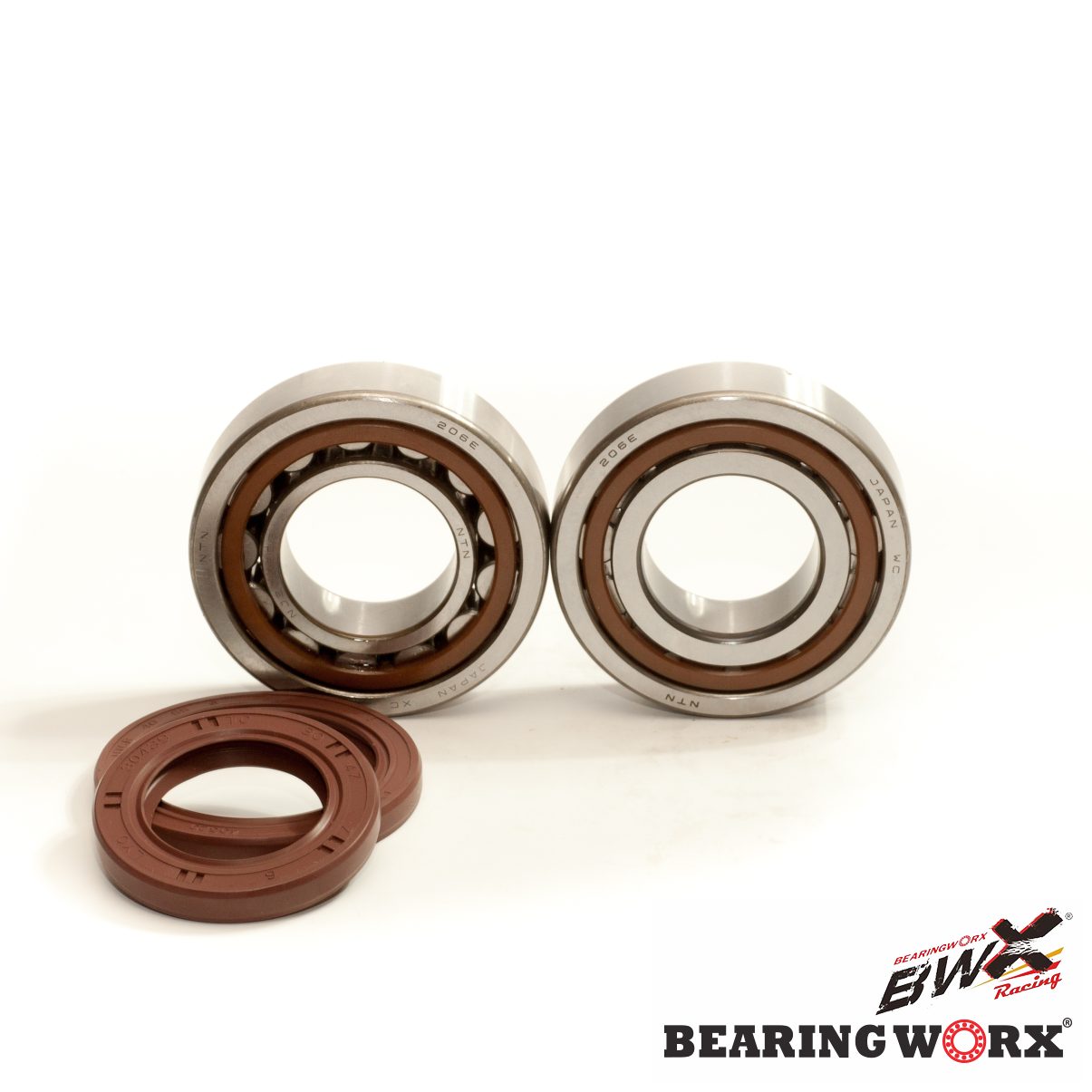 BEARING WORX ložiska klikové hřídele s těsněním KTM SXF 250 13-15, SXF 350 11-15, HUSQVARNA FC/FE 250/350 14-15 (NTN) vyrobeno v Japonsku