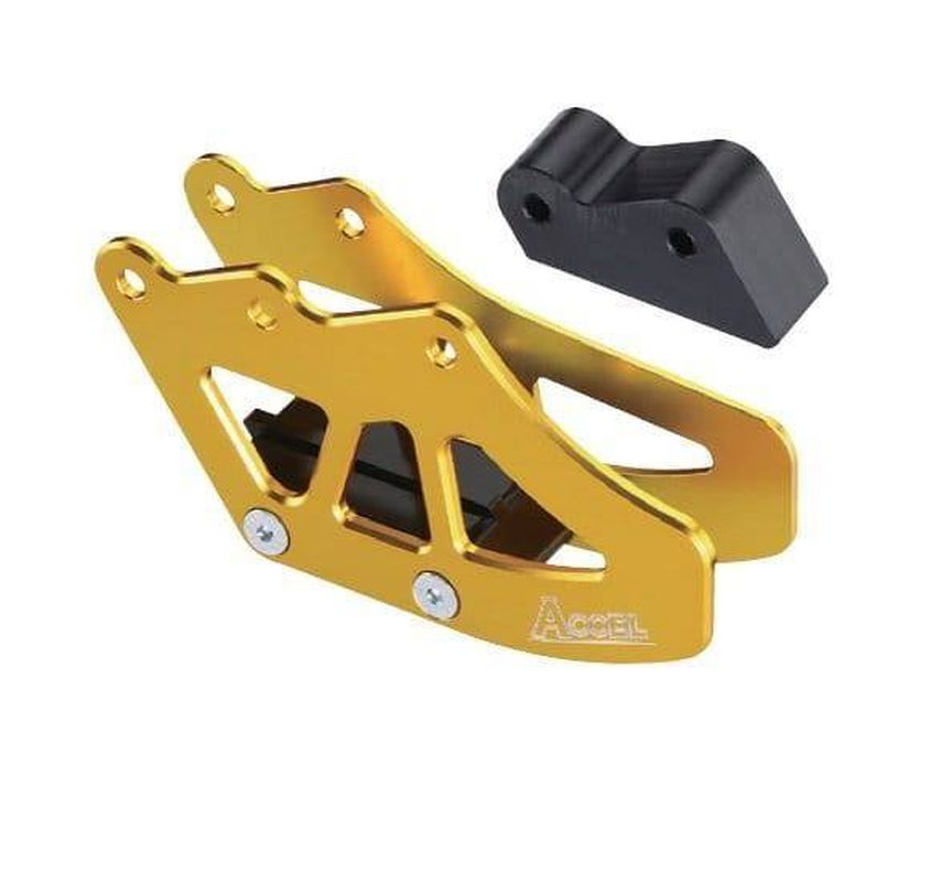 ACCEL vodítko řetězu komplet KAWASAKI KXF 250 / 450 09-18 barva zlatá