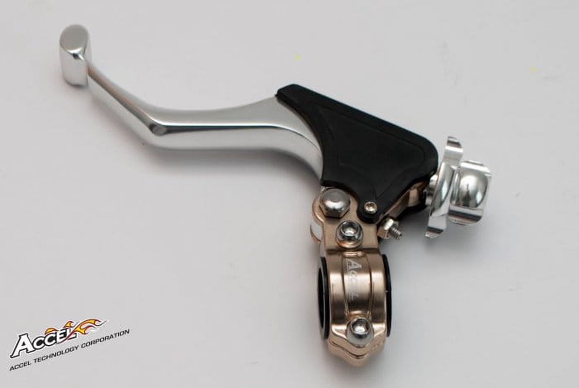 Clutch lever handle complete universal (forged) paint titaNIUm ( ACCEL CL-01T