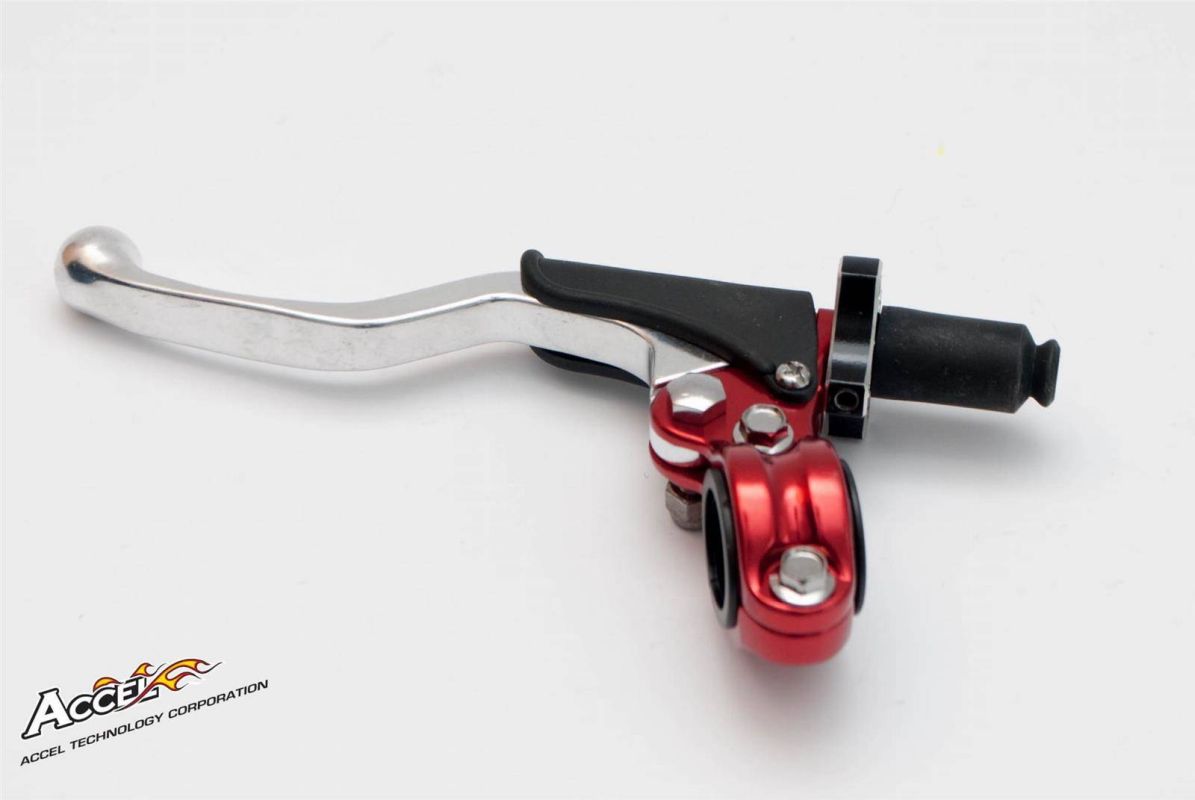 Clutch lever handle complete universal colour red ( ACCEL CL-05RD