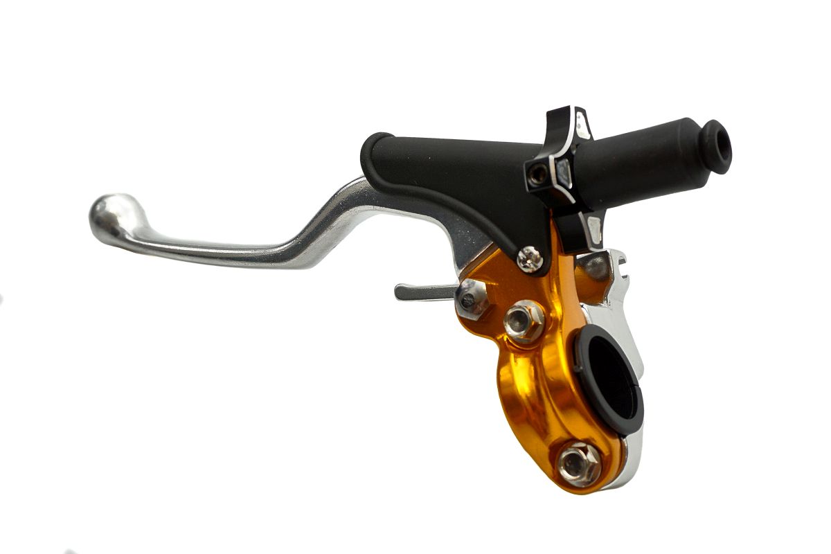 Clutch lever handle complete + decompressor universal colour gold ( ACCEL CL-08G