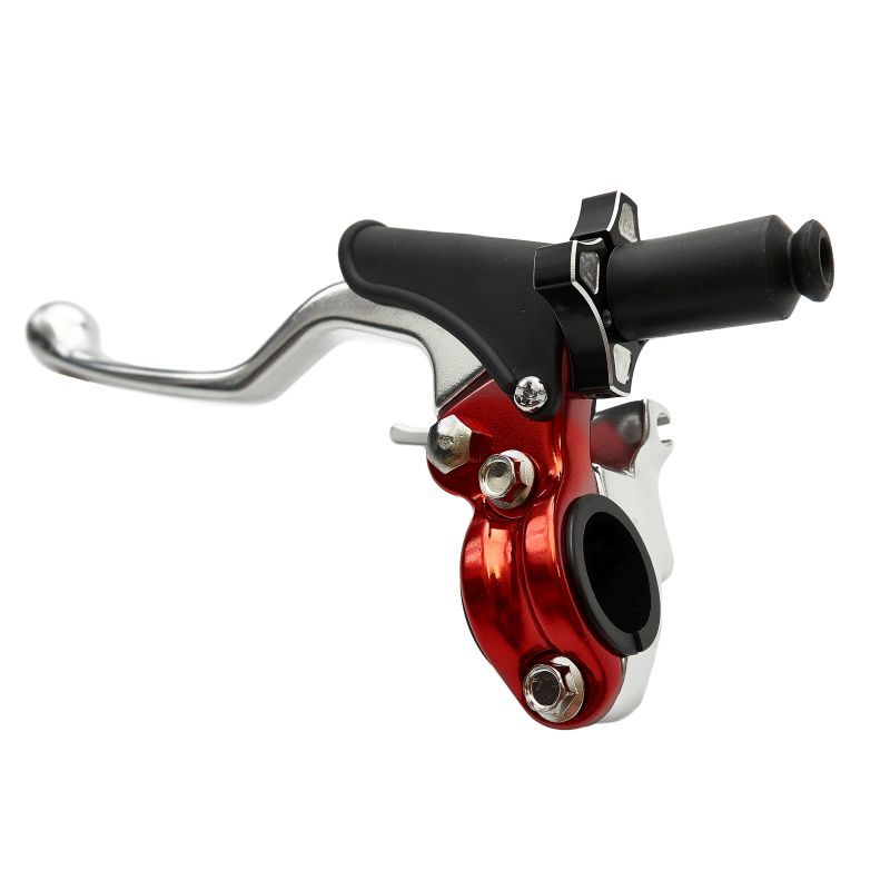 Clutch lever handle complete + decompressor universal colour red ( ACCEL CL-08RD