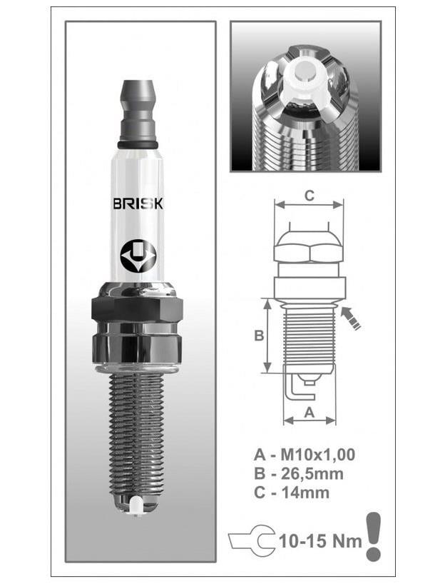 Spark plug BRISK COR10LGS