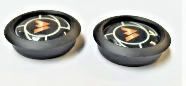 WOMET ozdobné krytky moto padáky průměr 27mm pár)