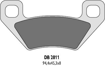 DELTA BRAKING brzdové destičky KH395 ARCTIC CAT - nahrazuje DB2011MX-D a DB2011QD-D (DELTA BRAKING brzdové destičky KH395 ARCTIC CAT - nahrazuje)