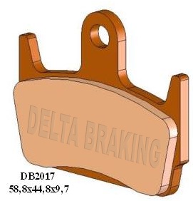 DELTA BRAKING brake pads KH234 (DB2017SR-N)