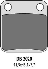 DELTA BRAKING brzdové destičky KH54 - nahrazuje DB2371OR-D