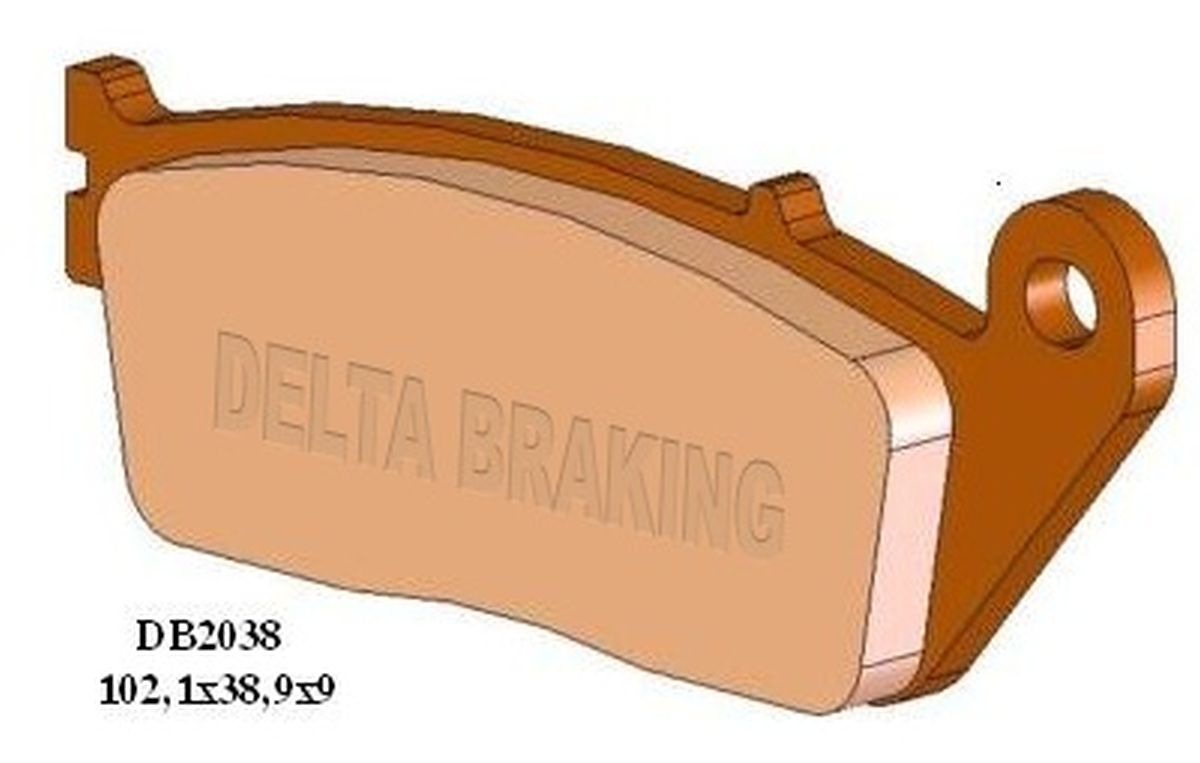 DELTA BRAKING brzdové destičky KH14 / KH226 přední BMW C 600/650 12-22, CAGIVA NAVIGATOR 1000 00-05, HONDA CBR 250 11-22, CB 300 15-20, CB 600 98-13, NTV 650 88-97, CBF 1000 06-15, KAWASAKI KLE 650 VERSYS 15-22